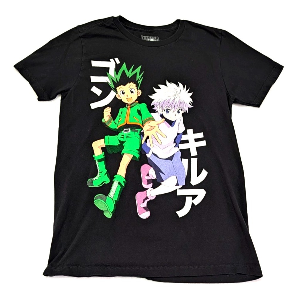 Hunter x Hunter Shirt Mens MEDIUM Black Gon Killua Anime Graphic Tee Bioworld
